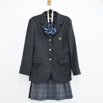 【中古】長野県 長野県北佐久農業高校 女子制服 3点（ブレザー・スカート）sf001793