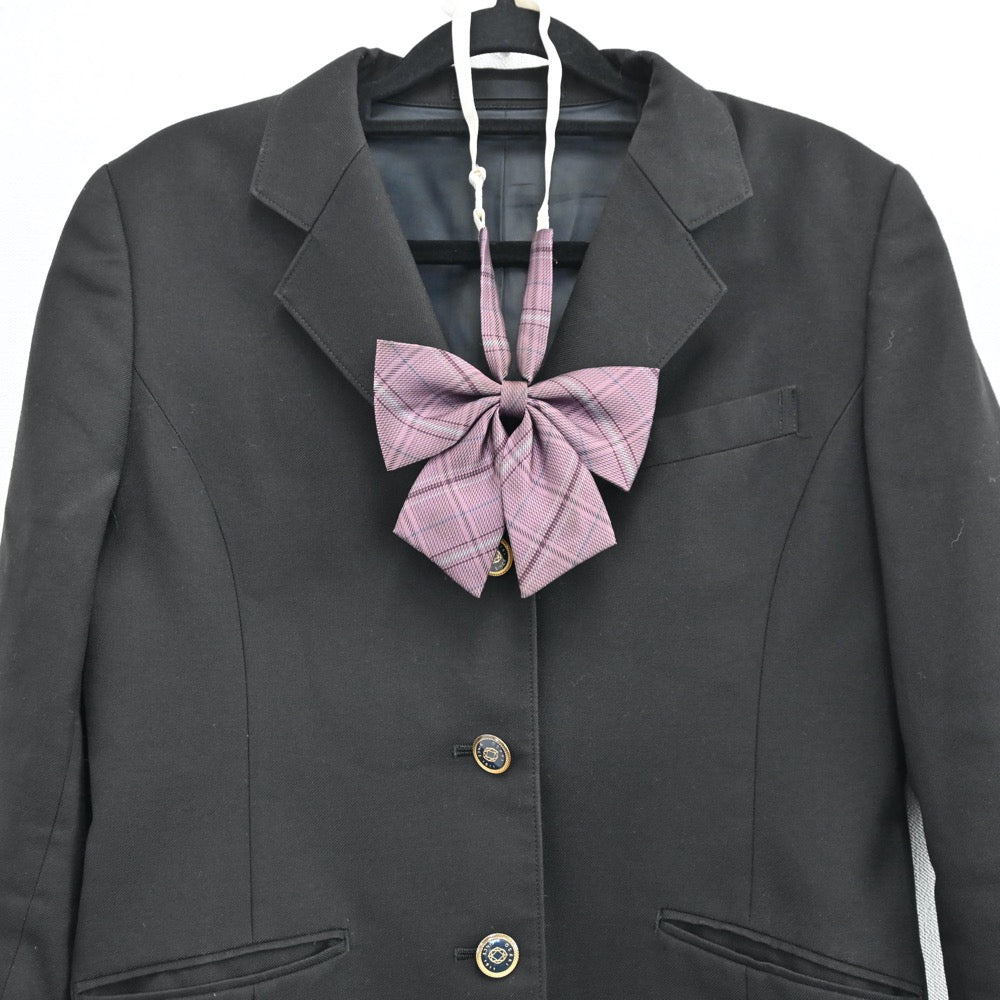 【中古】東京都 都立大崎高校 女子制服 3点（ブレザー・スカート）sf001794