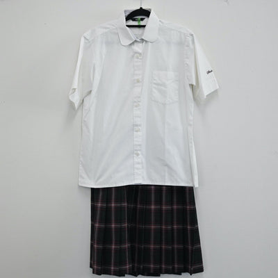 【中古】埼玉県 昌平高校 女子制服 2点（シャツ・スカート）sf001800