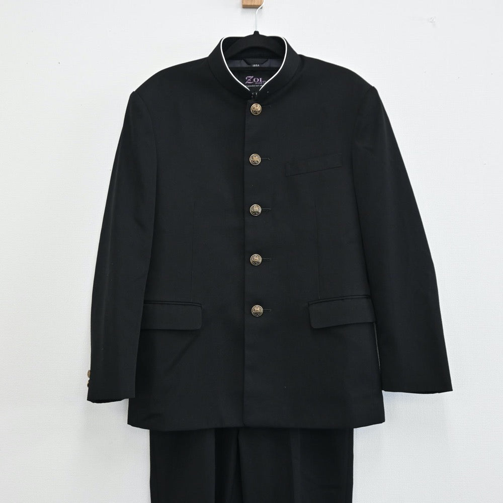 【中古】宮城県 富谷市立富谷第二中学校 男子制服 2点（学ラン・ズボン）sf001807
