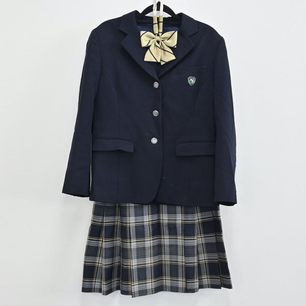 【年中無休】 中古制服】長野県 3点（ブレザー 女子制服 諏訪実業高校 学生服