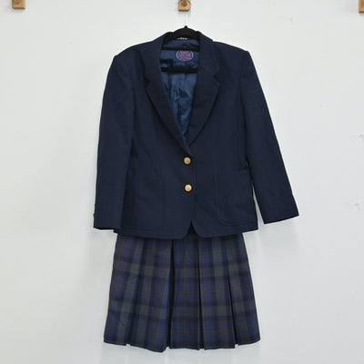 【中古】大阪府 枚方市立樟葉中学校 女子制服 3点（ブレザー・スカート）sf001818