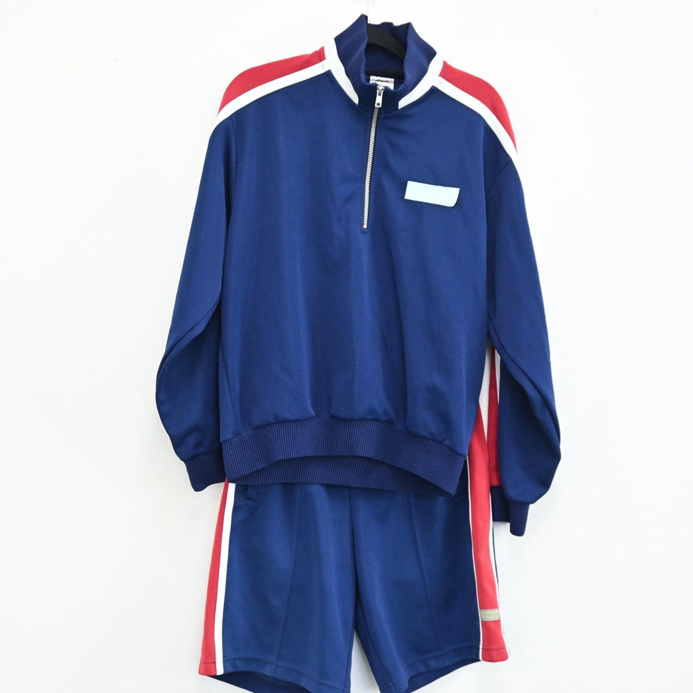 【中古】大阪府 大阪教育大学付属天王寺校舎高校 男子制服 2点（ジャージ 上・ジャージ 下）sf001829