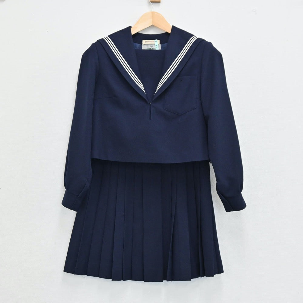 【中古】愛知県 名古屋市立桜台高校 女子制服 2点（セーラー服・スカート）sf001834