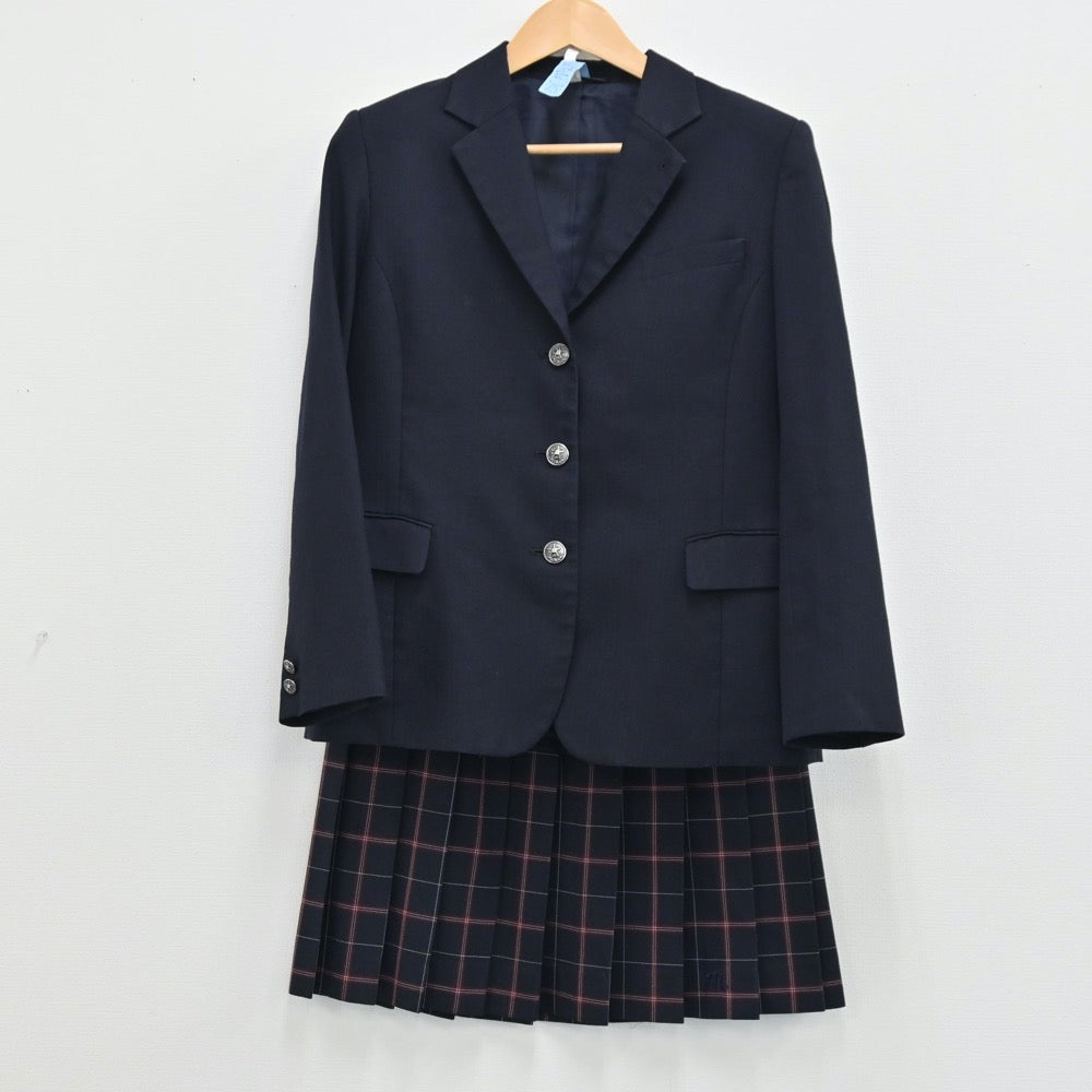 【中古】新潟県 新潟明訓高校 女子制服 3点（ブレザー・シャツ・スカート）sf001841