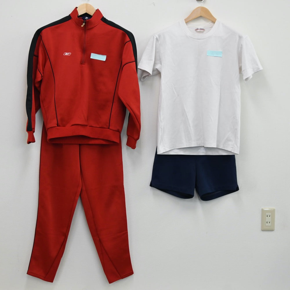 【中古】神奈川 神奈川県立保土ヶ谷高等学校 女子制服 4点（体操服 上・ジャージ 上・体操服 下・ジャージ 下）sf001844