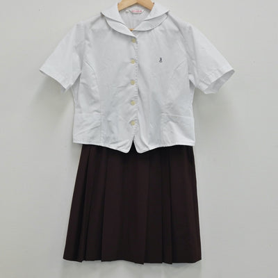 【中古】兵庫 市川高等学校 女子制服 2点（シャツ・スカート）sf001847