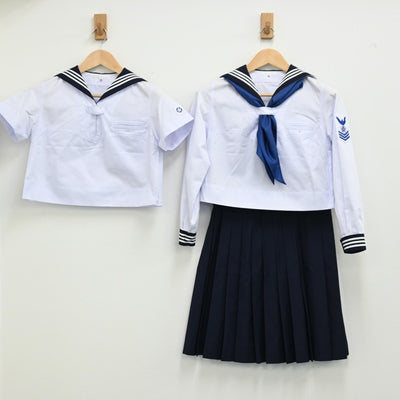 【中古】東京都 共立女子中学校 女子制服 4点（セーラー服・スカート）sf001850