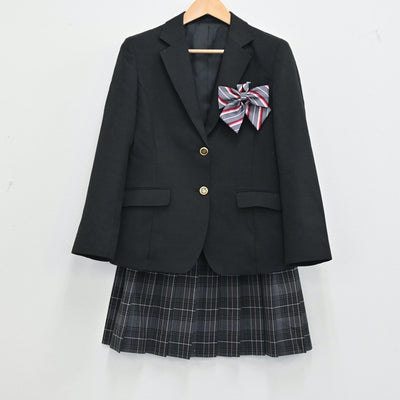 【中古】東京都 都立高島高等学校 女子制服 3点（ブレザー・スカート）sf001869