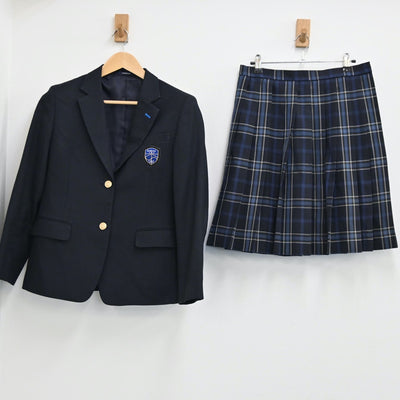 【中古】神奈川県 上郷中学校 女子制服 2点（ブレザー・スカート）sf001871