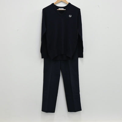 【中古】神奈川 東京農業大学第一高等学校 男子制服 2点（ニット・ズボン）sf001888