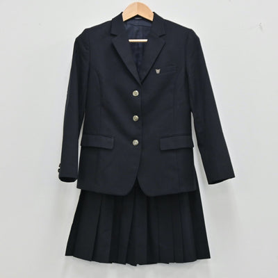 【中古】千葉 千葉県立船橋啓明高等学校 女子制服 5点（ブレザー・ニット・ニットベスト・スカート）sf001895