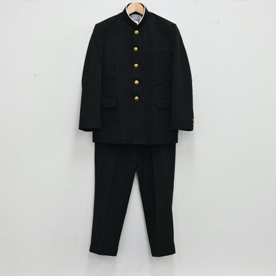 【中古】神奈川県 潮田中学校 男子制服 2点（学ラン・ズボン）sf001896