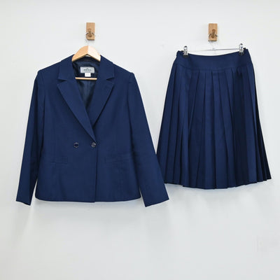 【中古】愛知県 富田高校 女子制服 2点（ブレザー・スカート）sf001936