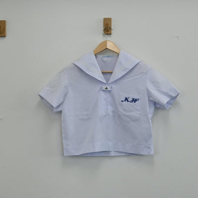 【中古】兵庫県 加古川東高校 女子制服 3点（セーラー服・セーラー服・スカート）sf001942