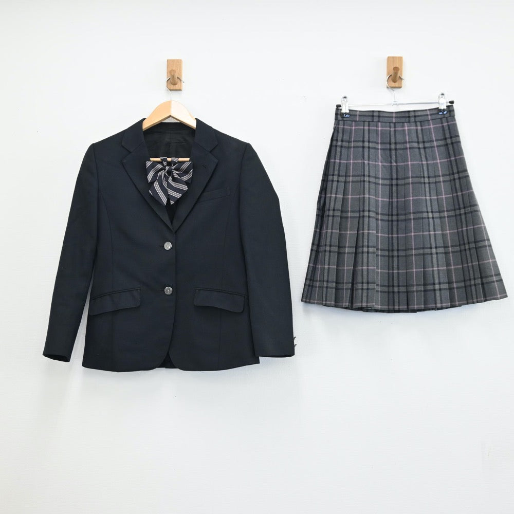 【中古】東京都 福生高校 女子制服 4点（ブレザー・スカート）sf001945