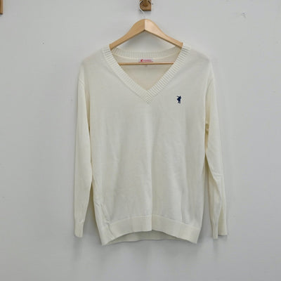 【中古】東京都 クラーク記念国際 女子制服 2点（シャツ・ニット）sf001963