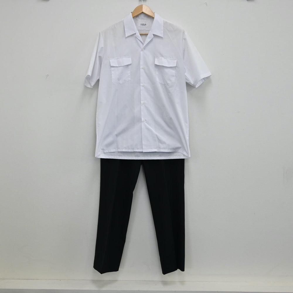【中古】愛知県 春日井市立柏原中学校 男子制服 3点（シャツ・ズボン）sf001973