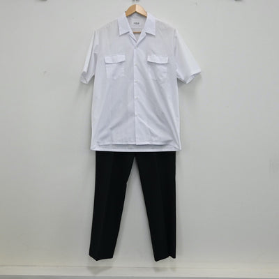 【中古】愛知県 春日井市立柏原中学校 男子制服 3点（シャツ・ズボン）sf001973