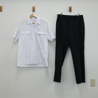 【中古】愛知県 春日井市立柏原中学校 男子制服 3点（シャツ・ズボン）sf001973
