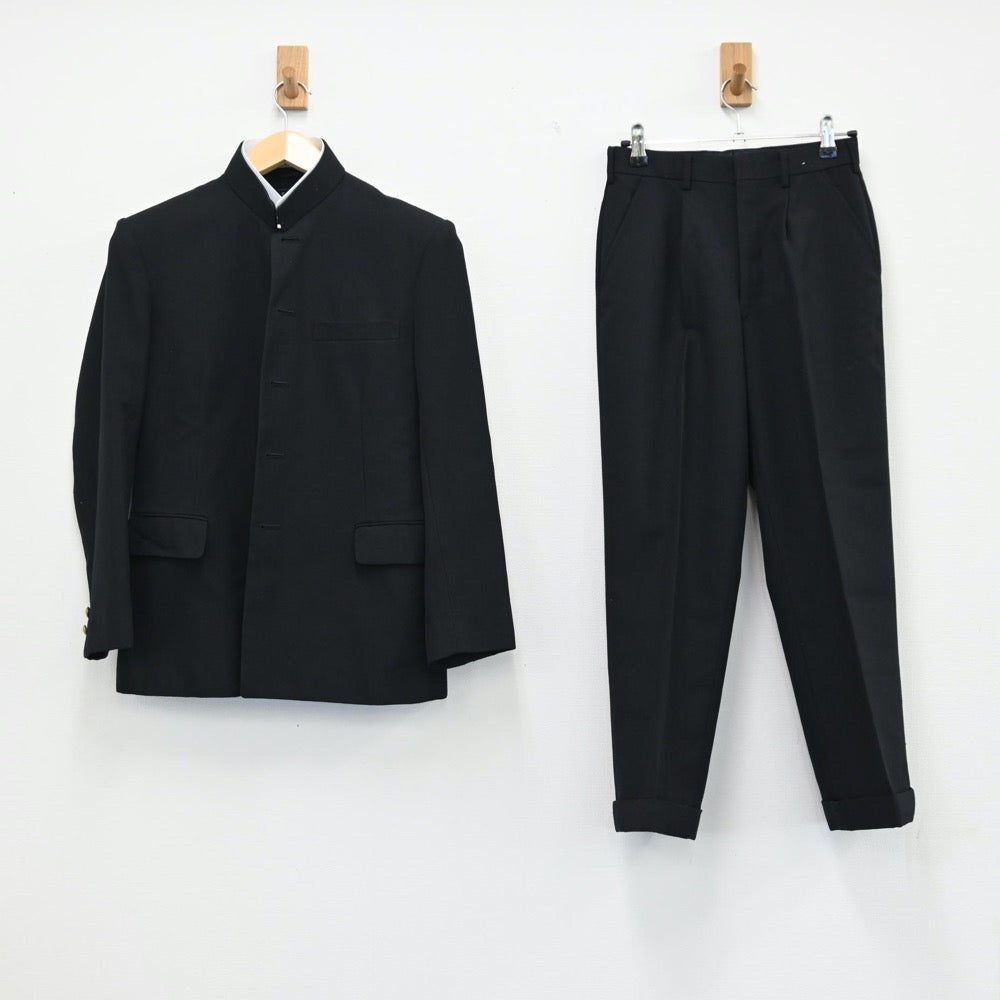 【中古】神奈川県 御幸中学校学 男子制服 3点（学ラン・ズボン・ズボン）sf001982