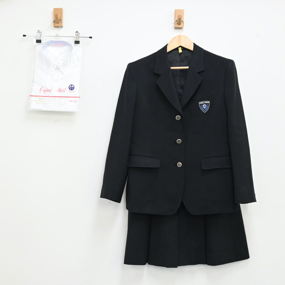 【中古】静岡 静岡県立清水南高等学校 女子制服 3点（ブレザー・シャツ・スカート）sf001991