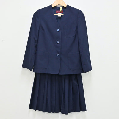 【中古】千葉県 佐倉市立志津中学校 女子制服 3点（ブレザー・ベスト・スカート）sf002003