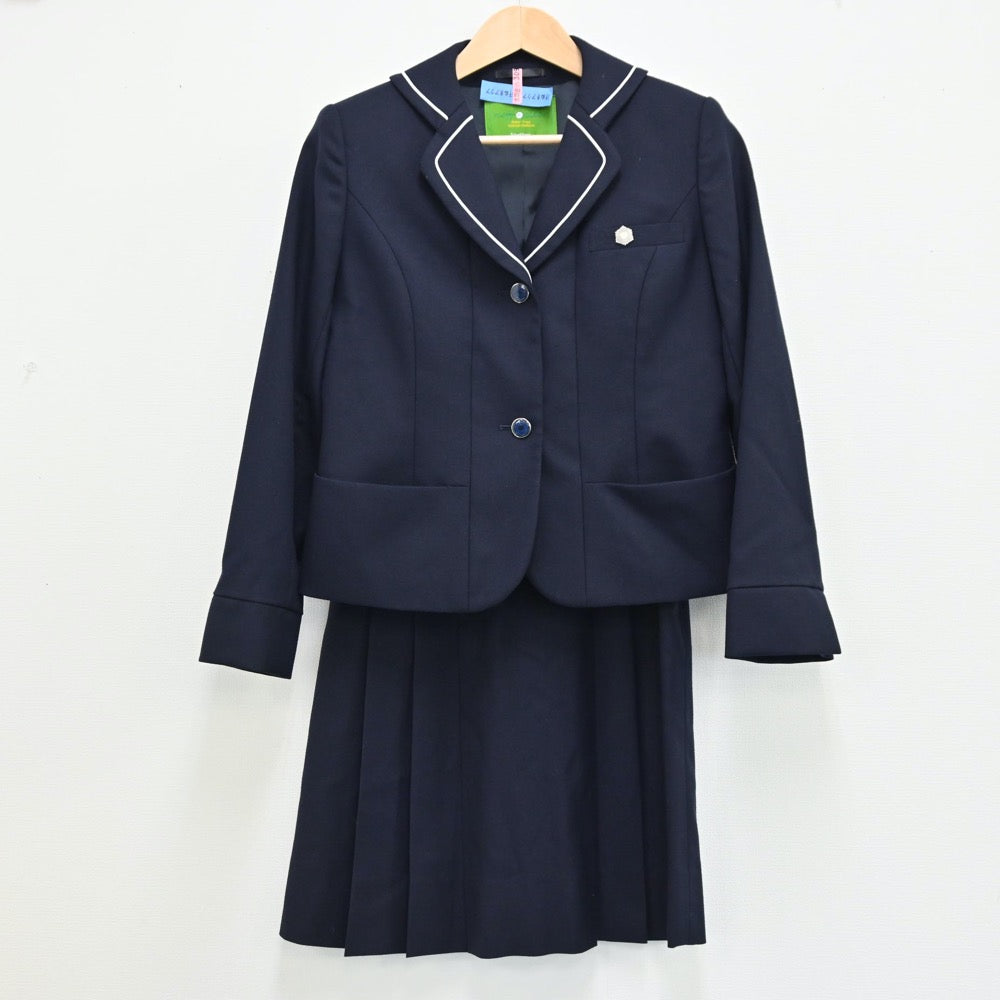 【中古】兵庫 親和中学校 女子制服 5点（ブレザー・シャツ・スカート）sf002010