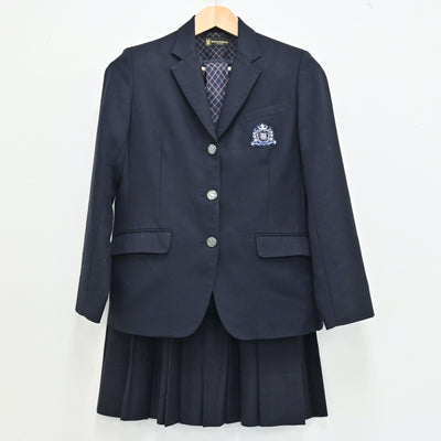 【中古】大阪 三重高等学校 女子制服 3点（ブレザー・スカート）sf002012