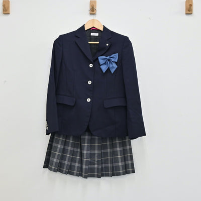 【中古】愛知県 至学館高等学校 女子制服 3点（ブレザー・スカート）sf002015