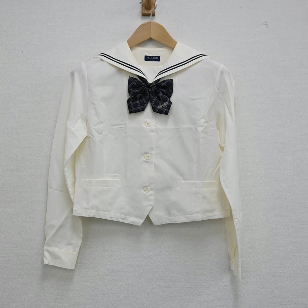 【中古】愛知県 桜花学園高等学校 女子制服 3点（シャツ・ニット）sf002018