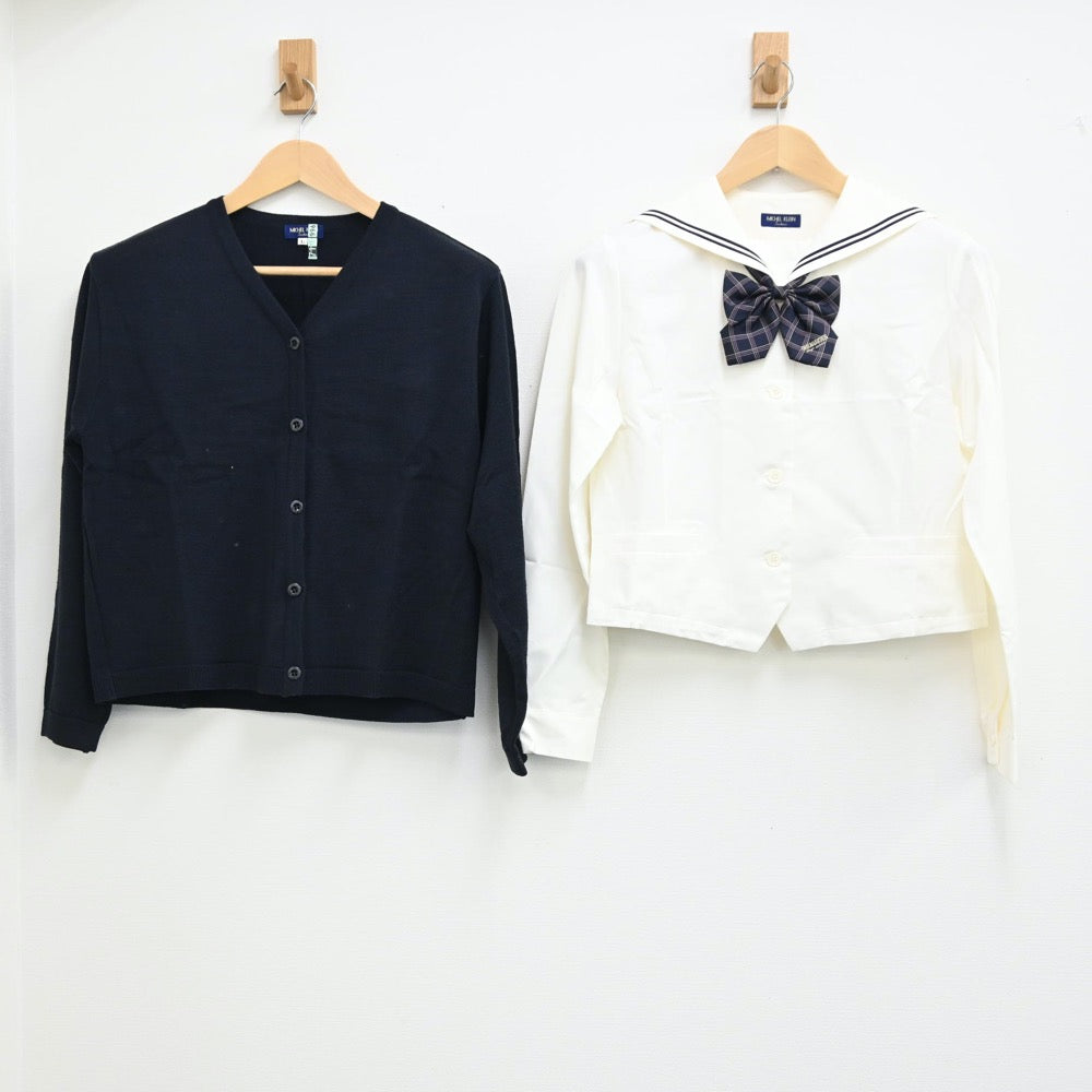 【中古】愛知県 桜花学園高等学校 女子制服 3点（シャツ・ニット）sf002018