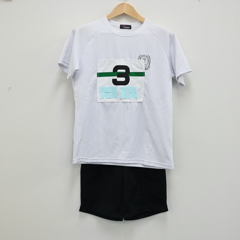 【中古】福岡 国立大学法人福岡教育大学附属福岡中学校 女子制服 2点（体操服 上・体操服 下）sf002035