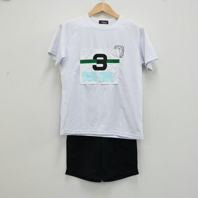 【中古】福岡 国立大学法人福岡教育大学附属福岡中学校 女子制服 2点（体操服 上・体操服 下）sf002035