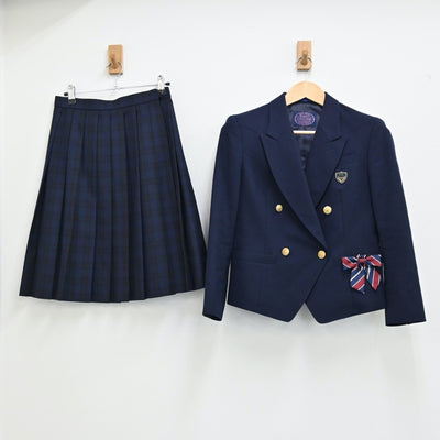 【中古】千葉 千葉県立幕張総合高校 女子制服 3点（ブレザー・スカート）sf002037