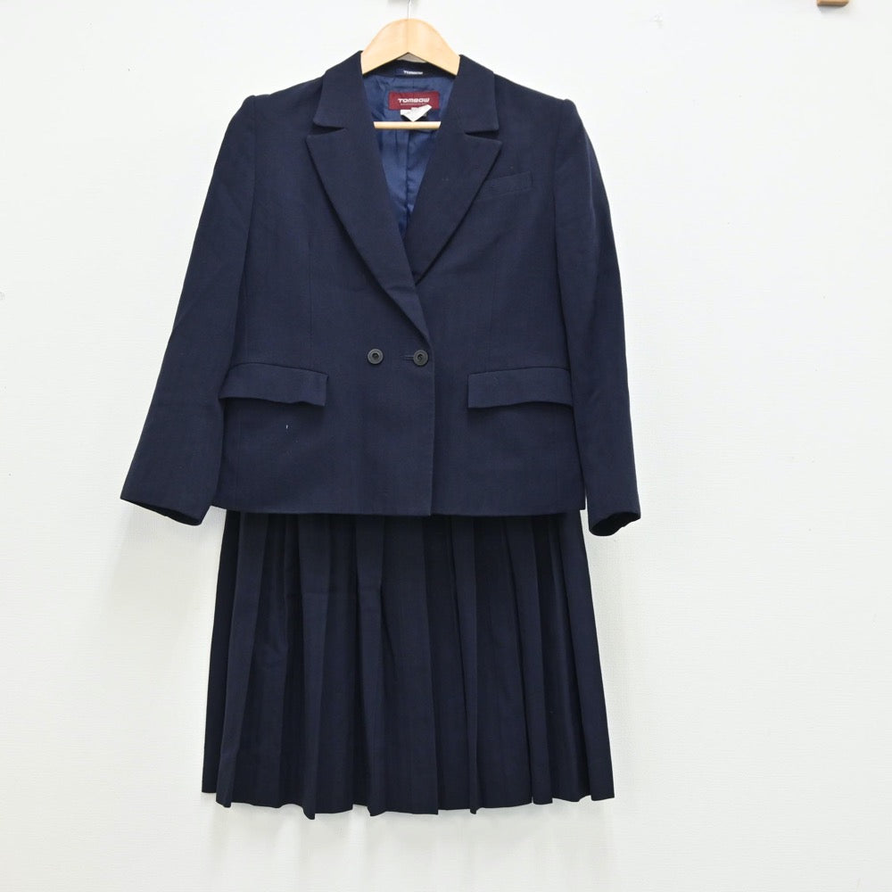 【中古】福岡県 福岡県立八女高等学校 女子制服 2点（ブレザー・スカート）sf002051