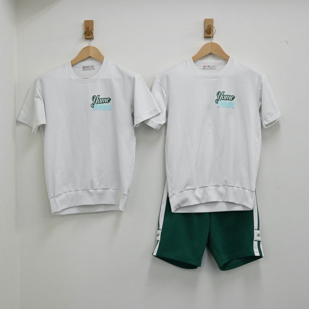 【中古】福岡県 福岡県立八女高等学校 女子制服 3点（体操服 上・体操服 下）sf002053