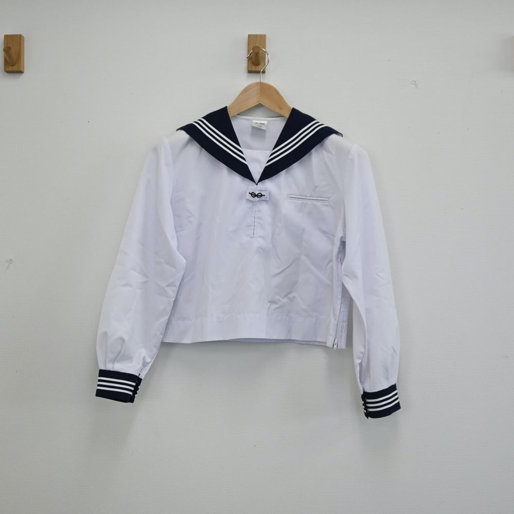 【中古】茨城県 石岡市立園部中学校 女子制服 2点（セーラー服）sf002091