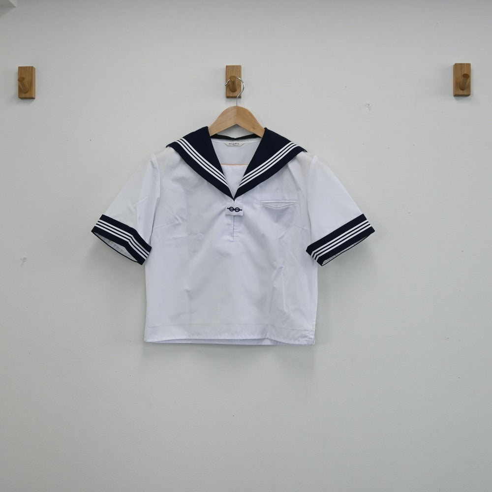 【中古】茨城県 石岡市立園部中学校 女子制服 2点（セーラー服）sf002091