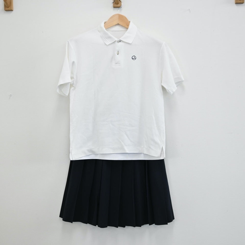 【中古】茨城県 つくば国際大学東風高校 女子制服 3点（シャツ・ニットベスト・スカート）sf002093