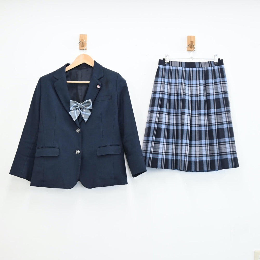 【中古】東京都 東京家政学院高等学校 女子制服 4点（ブレザー・スカート）sf002099