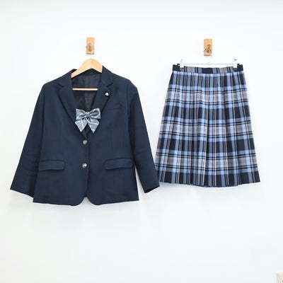 【中古】東京都 東京家政学院高等学校 女子制服 4点（ブレザー・スカート）sf002099