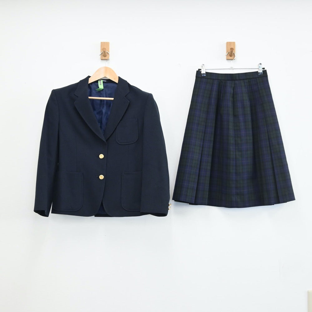 【中古】宮城県 仙台市立台原中学校 女子制服 2点（ブレザー・スカート）sf002106