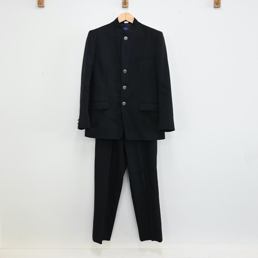 【中古】埼玉県 川口市立高等学校 男子制服 3点（ブレザー・シャツ・ズボン）sf002122