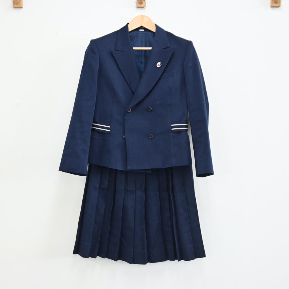 【中古】長崎県 南高校 女子制服 3点（ブレザー・スカート）sf002134