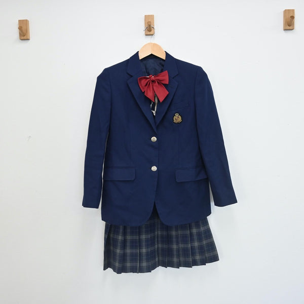 【中古】千葉 茨城県立取手第二高等学校 女子制服 3点（ブレザー・スカート）sf002135