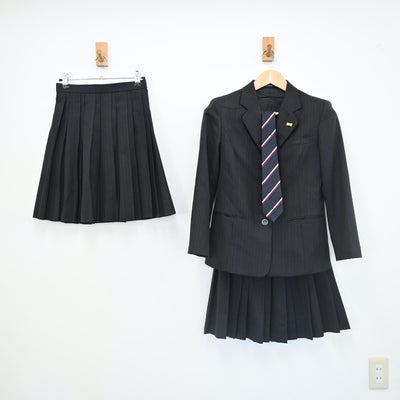 【中古】平塚江南高等学校 女子制服 4点（ブレザー・スカート・スカート）sf002148