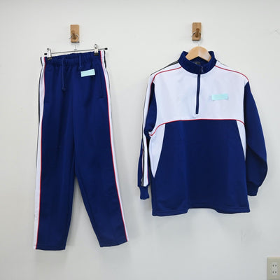 【中古】千葉 千葉県立犢橋高等学校 女子制服 2点（ジャージ 上・ジャージ 下）sf002149