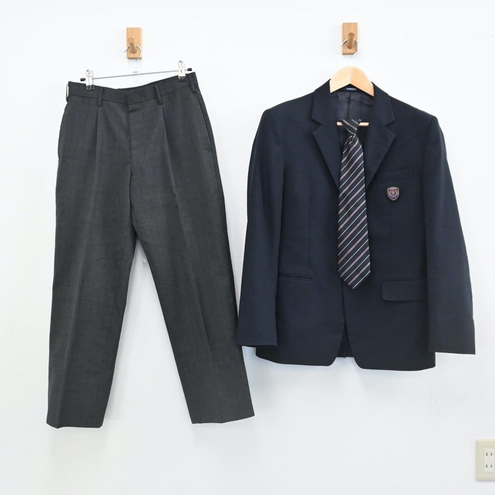 【中古】東京都 横山中学校 男子制服 4点（ブレザー・ズボン・ズボン）sf002201