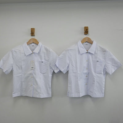 【中古】鳥取県 鳥取湖陵高等学校 女子制服 3点（シャツ・スカート）sf002204